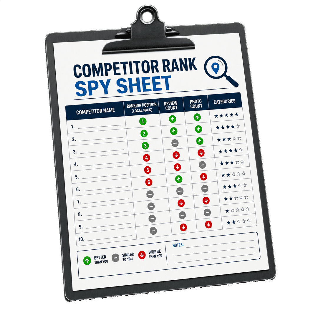 The Competitor Rank Spy Sheet